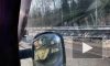 В аварии пострадал человек со стоящей машиной на КАД Петербурга