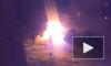 Очевидец снял горящий автомобиль в Омске