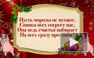 Оригинальные поздравления с Новым годом Свиньи 2019