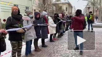 В Москве активисты выстроились в цепь солидарности