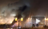 В Сети появилось видео ночного пожара на Сенной площади