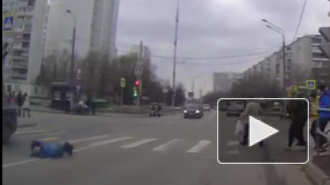 Водитель, проехав на "красный", сбил ребенка в Москве