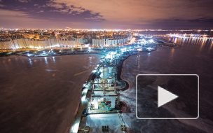 Питерские руферы забрались на кран ЗСД и сфотографировали город с высоты птичьего полета