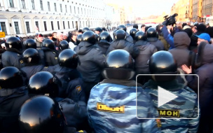 Петербург, митинг на Исаакиевской. 5 марта. Дыхание Чейн-Стокса.