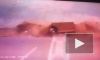 Жуткое видео: под Заинском два грузовика врезались в легковушку 