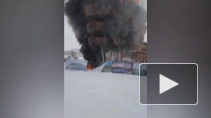 В Алтайском крае загорелся строящийся отель