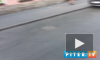 Видео: маршрутка врезалась в здание на Владимирском проспекте