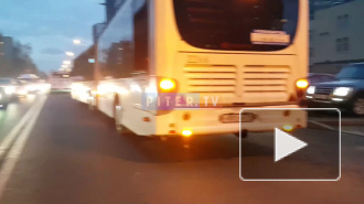 ДТП на проспекте Композиторов: столкнулись "Лексус" и автобус с пассажирами  