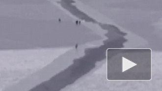 Первые видеокадры: Во Владивостоке на оторвавшемся льду уносит 50 рыбаков