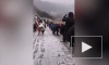 Великая Китайская стена превратились в великую ледяную горку