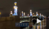 На петербургских мостах зажгли праздничную иллюминацию