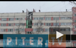 Появились первые видео с места взрыва жилого дома на проспекте Народного Ополчения 