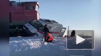 В Хабаровском крае столкнулись поезд и машина скорой помощи