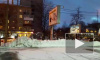 Появилось видео горящего рекламного щита в Санкт-Петербурге