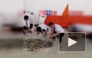 "Считай копейки": Китаянка расплатилась за новую машину 66 мешками с мелочью