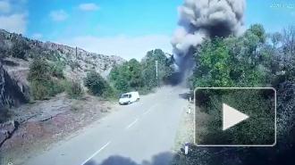 Ереван опубликовал видео удара по мосту между Арменией и Карабахом