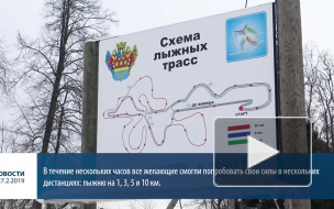 Видео: в Выборге прошли соревнования по лыжным гонкам "Лыжня России"