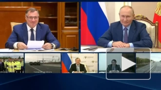 Путин дал старт автодвижению по участкам М-12 и М-5