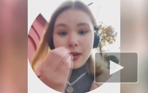 Девушка из Киева засняла момент прилета ракеты по городу