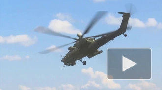 Минобороны показало кадры боевой работы вертолетов Ми-28