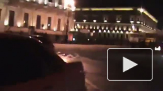 Видео поджога ОМОНа на Исаакиевской