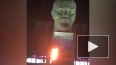 На памятнике Ленину в Улан-Удэ подожгли баннер с буквой ...
