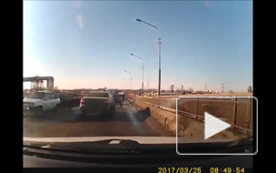 Очень торопился.