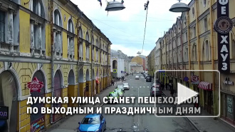 Думская улица станет пешеходной по выходным и праздничным дням