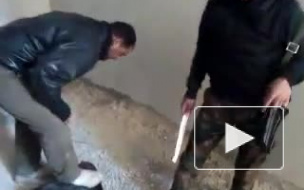 На видео из Сирии военные пытают повстанца, ломая ему позвоночник