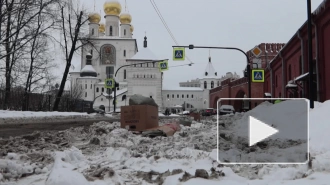 Видео: центр Петербурга утопает в снежной каше 