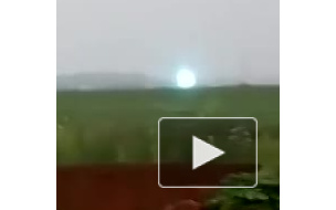 Шаровая молния в Новосибирске попала на видео и шокировала россиян