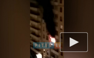 На Ленинском проспекте в Новый год горела квартира