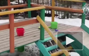 Опубликовано видео с места гибели 4-летнего ребенка, который застрял в ограждении в детском саду