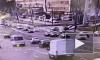 Видео: мужчина слетел с мотоцикла на Народной улице
