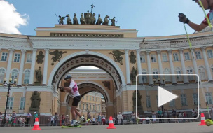 На Дворцовой состоялся "Лыжный спринт" с участием олимпийцев
