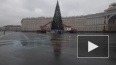 Видео: На Дворцовой разбирают новогоднюю ёлку