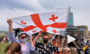 В Тбилиси прошла акция против строительства ГЭС "Намахвани"