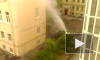 Появилось видео фонтана горячей воды в зоне прорыва на Васильевском