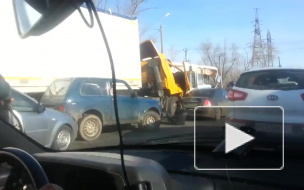 Видео из Жигулевска Самарской области: В массовой аварии 14 автомобилей есть пострадавшие