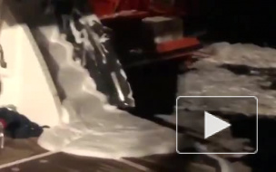 Владимир Кличко опубликовал видео своего спасения с горящей яхты у берегов Испании