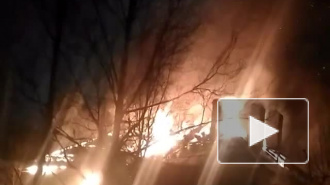 В сети выложили видео пожара в Петрозаводске