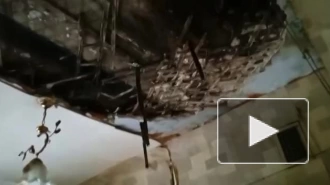 Видео: на Рабфаковской улице обрушились потолочные перекрытия