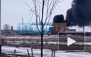 На Софийской произошел пожар в промзоне