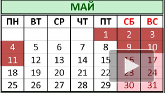 Как отдыхаем на майские праздники 2015: календарь выходных