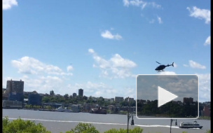 Видео из Нью-Йорка: В Гудзон упал вертолет
