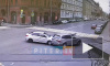 В центре Петербурга две иномарки столкнулись на перекрестке 