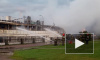 Появилось видео с места пожара на теплоходе в Выборге