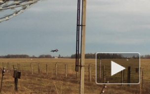 Новый СУ-57 попал на видео во время посадки