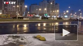 В Минске заметили колонну военной техники 