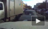 Кармическое видео из Красноярска: нарушителю на встречке грузовик снес дверь